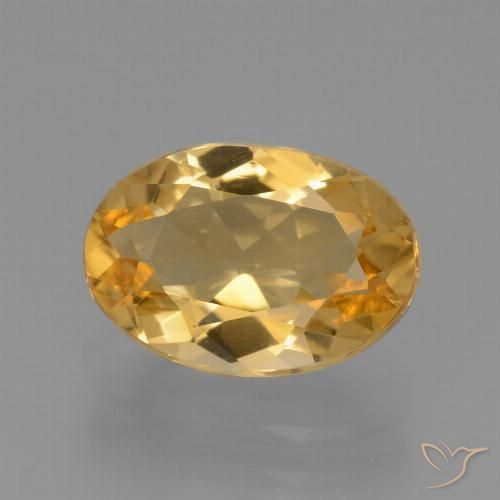 2.48ct Natural Dorado oscuro medio Citrino, Ovalada, VVS
