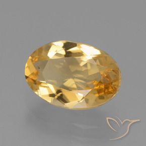Citrino Dorado oscuro medio natural de 2.48 ct, Ovalada, VVS