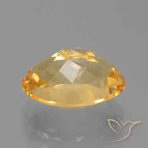 Citrino Dorado-naranja claro natural de 4.26 ct, Ovalada, VS