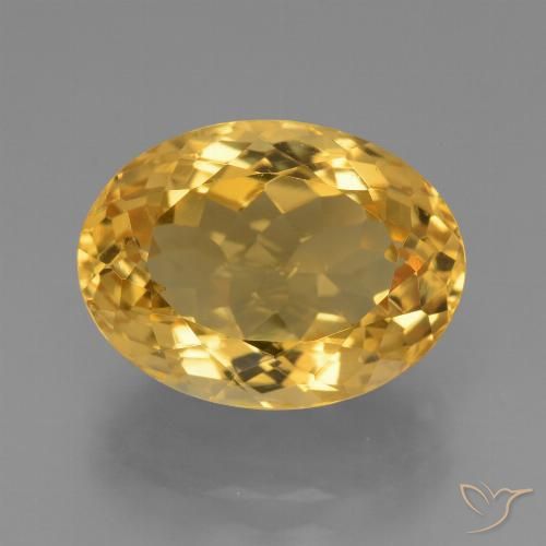6.44ct Natural Dorado oscuro Citrino, Ovalada, VVS-VS