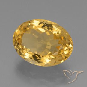 Citrino Dorado oscuro natural de 6.44 ct, Ovalada, VVS-VS