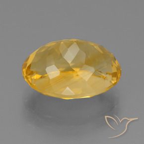 Citrino Dorado oscuro natural de 6.44 ct, Ovalada, VVS-VS