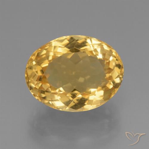 6.03ct Natural Dorado oscuro medio Citrino, Ovalada, VVS