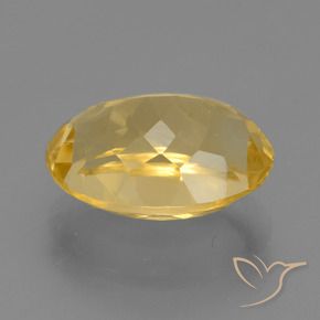 Citrino Dorado medio natural de 6.54 ct, Ovalada, VVS