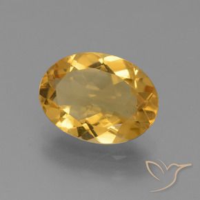 Citrino Dorado oscuro natural de 2.34 ct, Ovalada, VVS-VS
