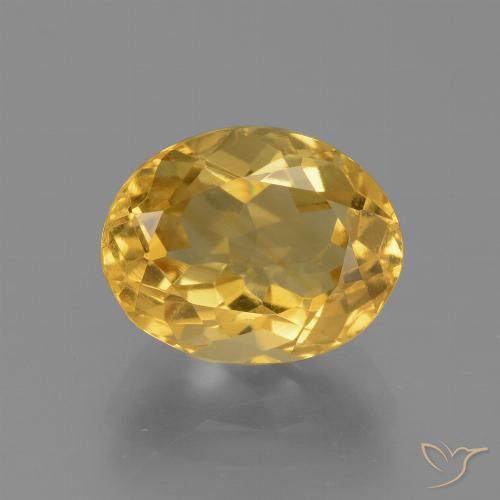 3.13ct Natural Oro Citrino, Ovalada, VVS