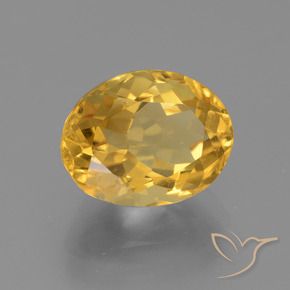 Citrino Oro natural de 3.13 ct, Ovalada, VVS
