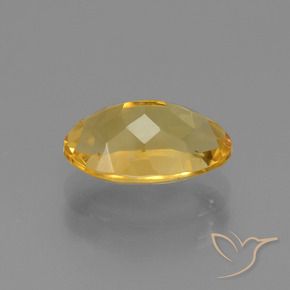 Citrino Naranja dorado intenso natural de 2.21 ct, Ovalada, VVS