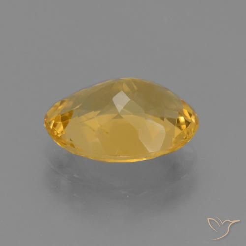 Citrino Dorado oscuro medio natural de 2.95 ct, Ovalada, VVS