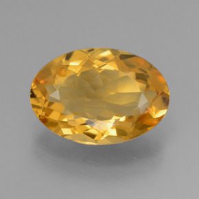 Citrino dorado natural de 3,18 ct, corte óvalo, VVS