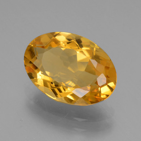 Citrino dorado natural de 3,18 ct, corte óvalo, VVS