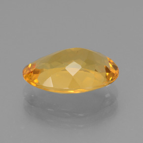 Citrino dorado natural de 3,18 ct, corte óvalo, VVS