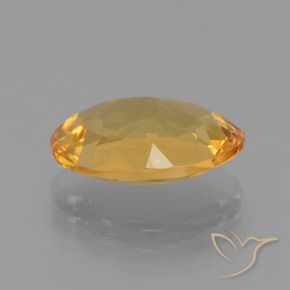 Citrino Dorado oscuro natural de 3.18 ct, Ovalada, VVS-VS