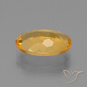 Citrino Dorado naranja intenso natural de 2.70 ct, Ovalada, VVS