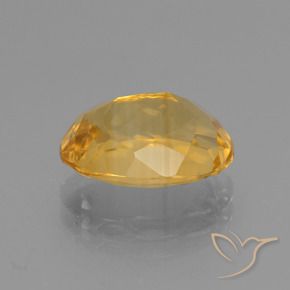 Citrino Dorado oscuro medio natural de 3.05 ct, Ovalada, VVS