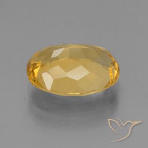 Citrino Dorado medio natural de 3.12 ct, Ovalada, VVS