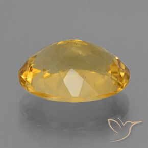 Citrino Dorado natural de 8.13 ct, Corte Óvalo, VVS-VS
