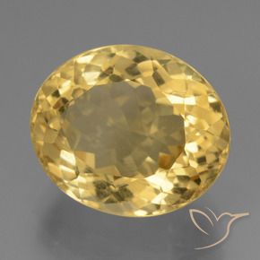 Citrino Oro natural de 7.40 ct, Ovalada, VVS