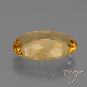 Citrino Dorado naranja natural de 4.72 ct, Ovalada, VVS