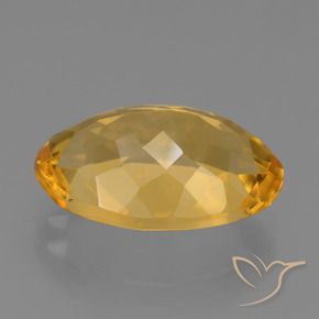Citrino Naranja dorado intenso natural de 6.22 ct, Ovalada, VVS
