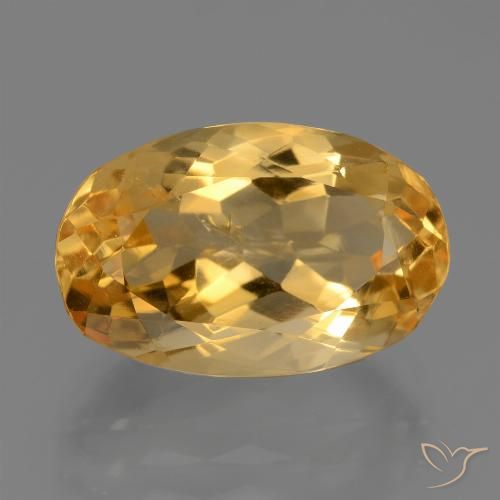6.29ct Natural Dorado oscuro Citrino, Ovalada, VS-SI