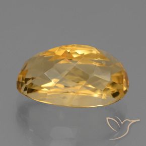 Citrino Dorado oscuro natural de 6.29 ct, Ovalada, VS-SI