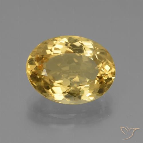 4.00ct Natural Dorado Citrino, Ovalada, VVS-VS
