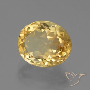 Citrino Dorado claro natural de 5.01 ct, Ovalada, VS