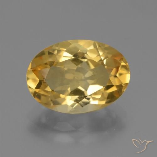 4.01ct Natural Naranja dorado Citrino, Ovalada, VVS-VS