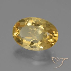 Citrino Naranja dorado natural de 4.01 ct, Ovalada, VVS-VS