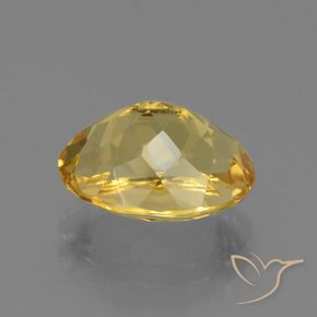 Citrino Dorado medio natural de 4.40 ct, Ovalada, VVS