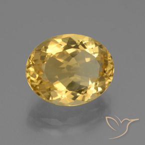 Citrino Naranja dorado natural de 4.47 ct, Ovalada, VVS