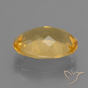 Citrino Naranja dorado intenso natural de 4.44 ct, Ovalada, VS