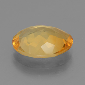 Citrino dorado natural de 3,98 ct, corte óvalo, VVS