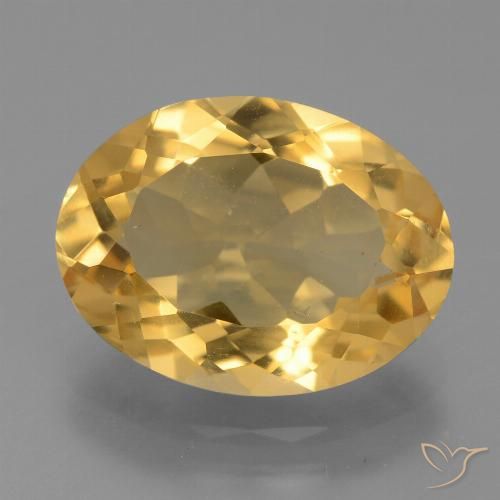 5.25ct Natural Oro Citrino, Ovalada, VVS-VS