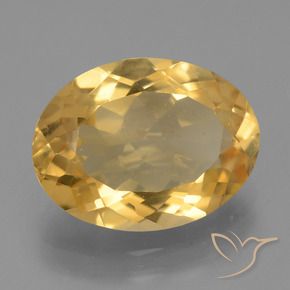Citrino Oro natural de 5.25 ct, Ovalada, VVS-VS