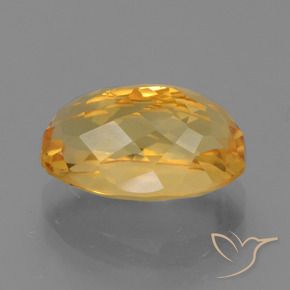 Citrino Naranja dorado natural de 4.97 ct, Ovalada, VVS
