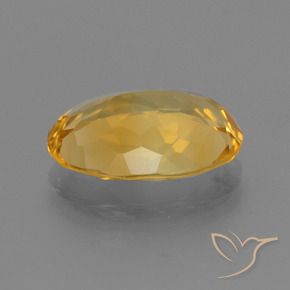 Citrino Dorado claro natural de 3.75 ct, Ovalada, VVS