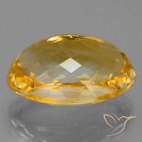 Citrino Naranja dorado intenso natural de 12.93 ct, Ovalada, VVS-VS