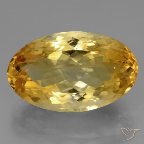 12.85ct Natural Dorado oscuro Citrino, Ovalada, VVS