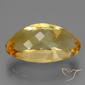 Citrino Dorado oscuro natural de 12.85 ct, Ovalada, VVS