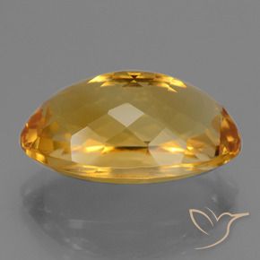 Citrino Dorado naranja oscuro natural de 9.46 ct, Ovalada, VVS-VS