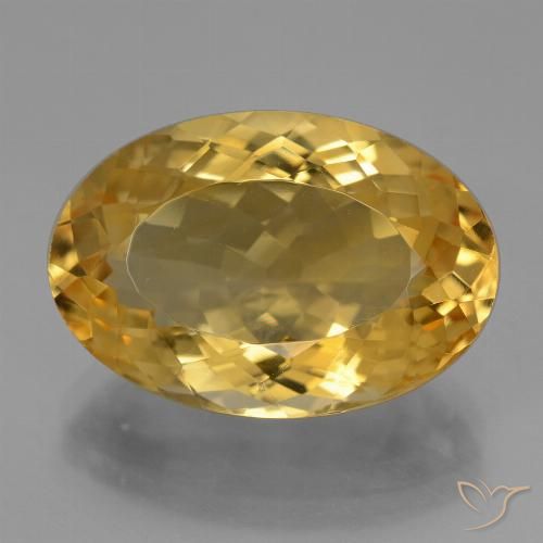 10.67ct Natural Dorado medio Citrino, Ovalada, VVS