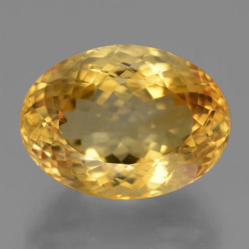 Citrino Naranja dorado intenso natural de 18.16 ct, Corte Óvalo, VVS