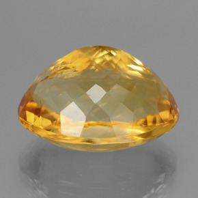 Citrino Naranja dorado intenso natural de 18.16 ct, Corte Óvalo, VVS