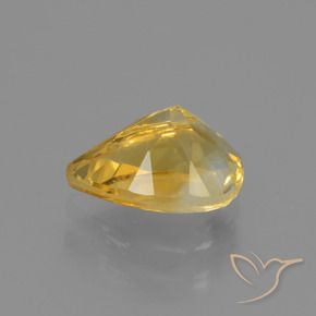 Citrino Naranja dorado natural de 1.27 ct, En forma de pera, VVS