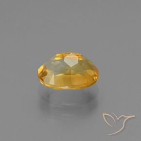 Citrino dorado natural de 1,33 ct, corte óvalo, VS
