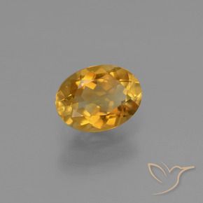 Citrino dorado natural de 1,05 ct, corte óvalo, VS