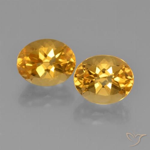 5.50ctw Natural Dorado oscuro Citrino, Ovalada, VVS-VS