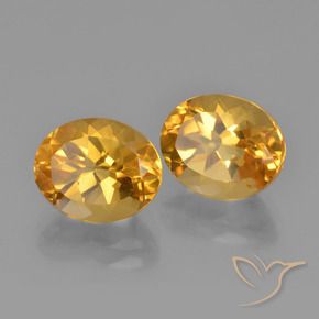 Gemas de Citrino Dorado oscuro natural de 5.50 ct, Ovalada, VVS-VS